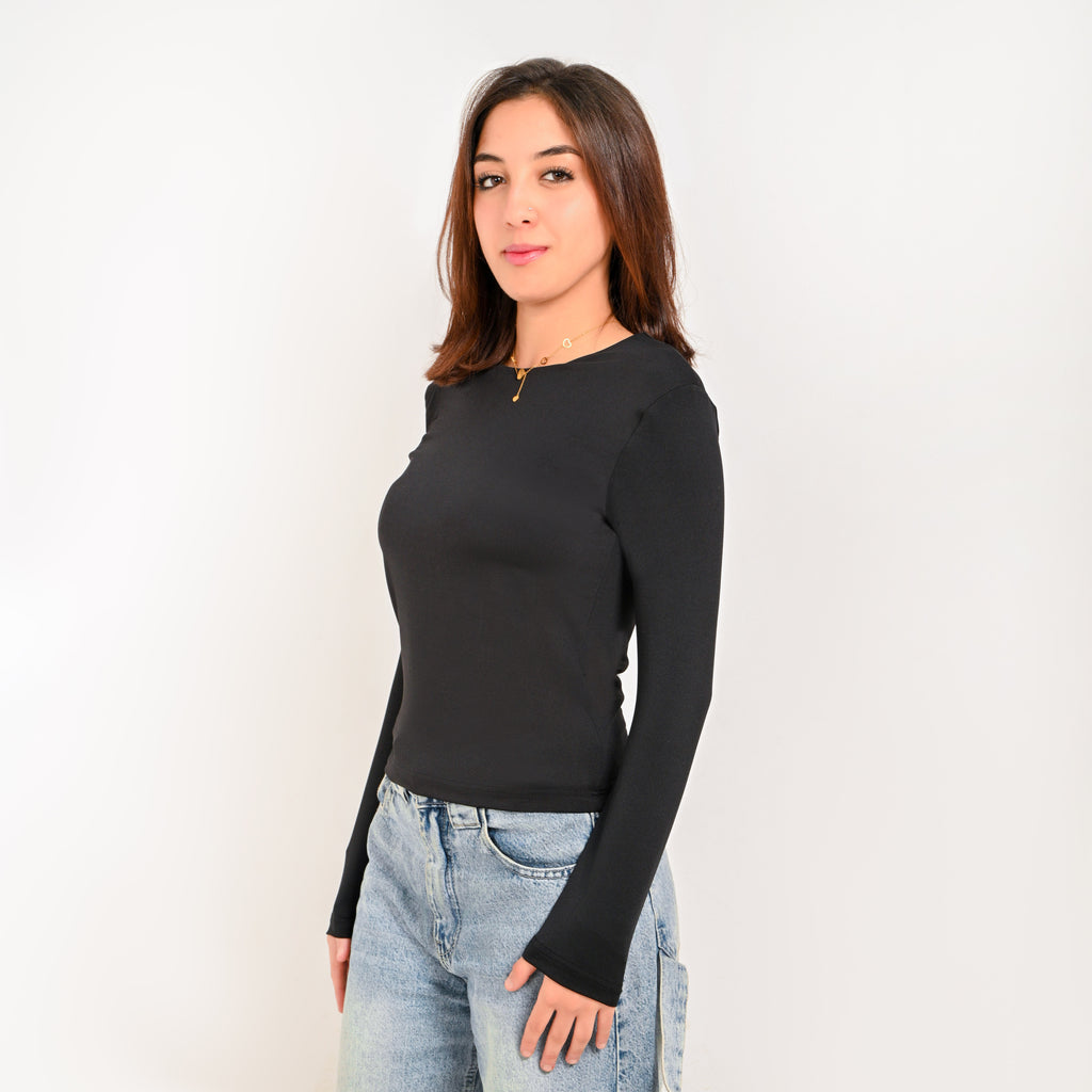 Round Neck Long Sleeve
