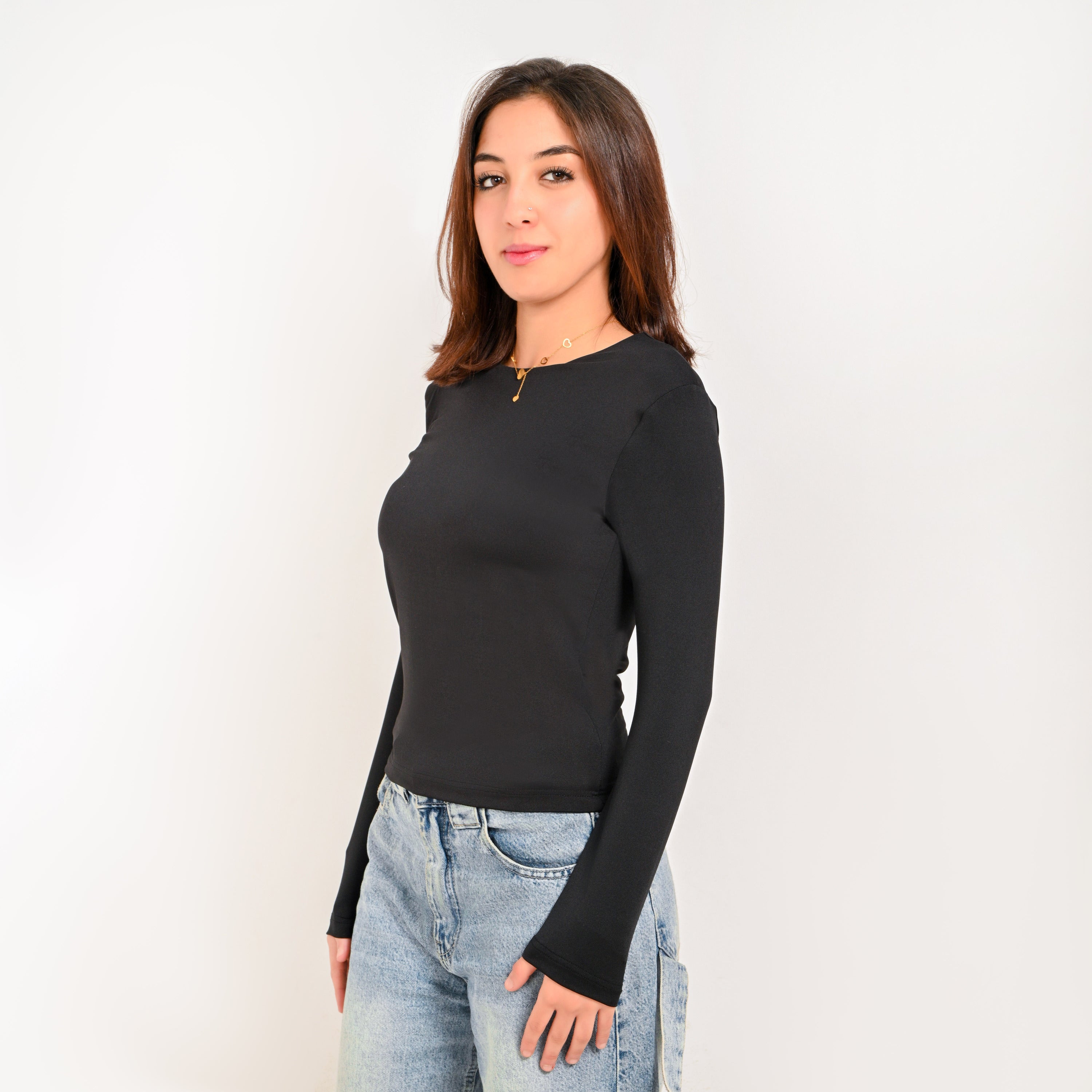 Round Neck Long Sleeve