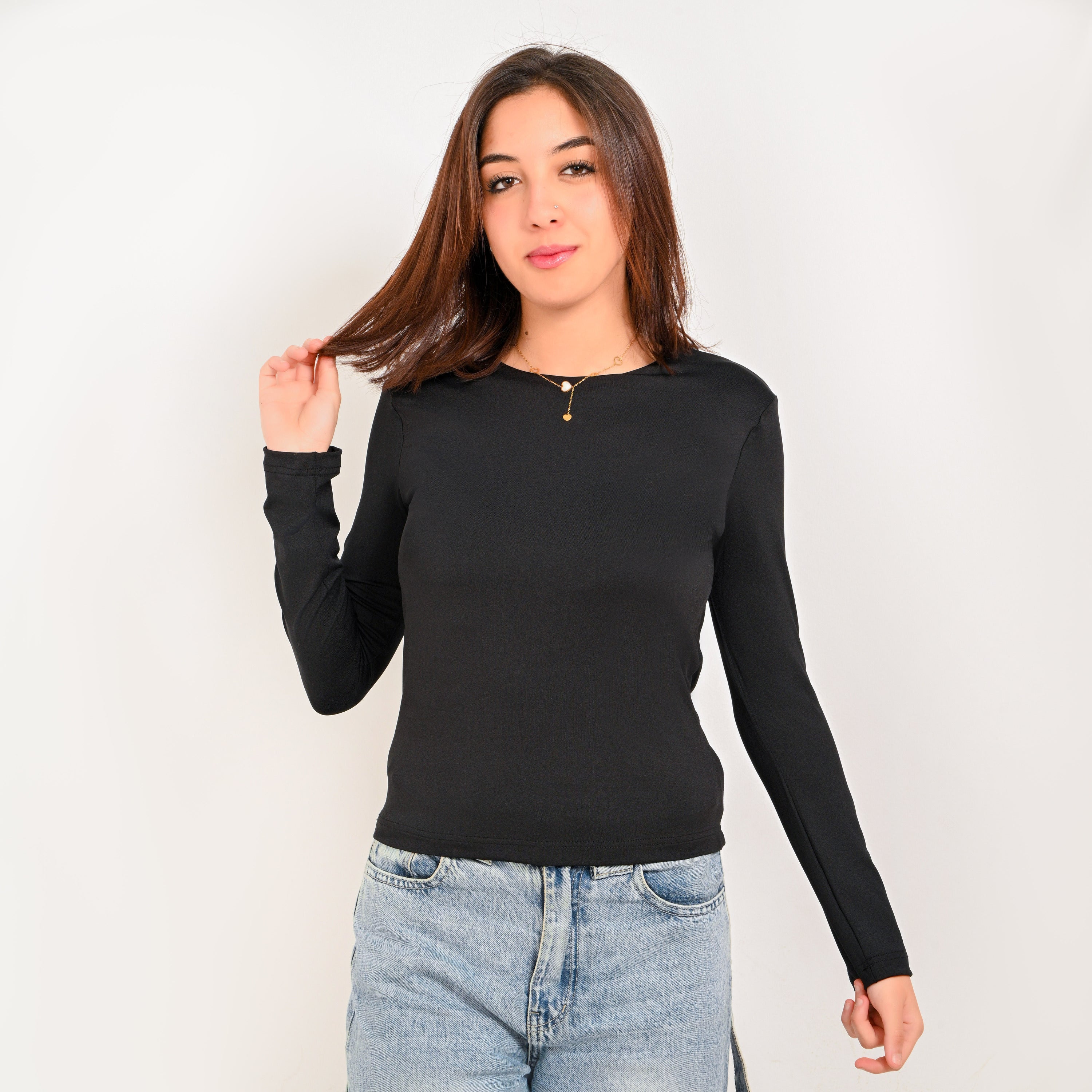 Round Neck Long Sleeve