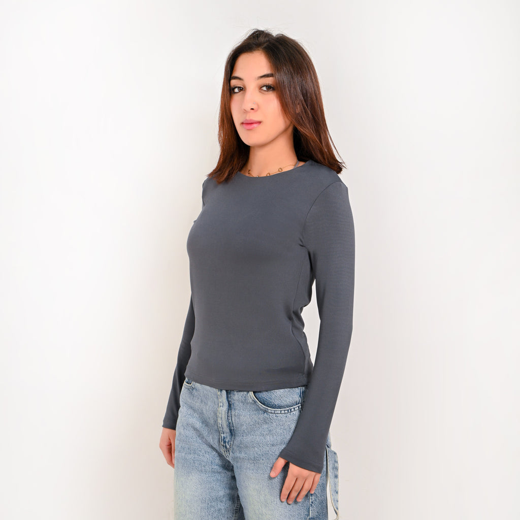 Round Neck Long Sleeve