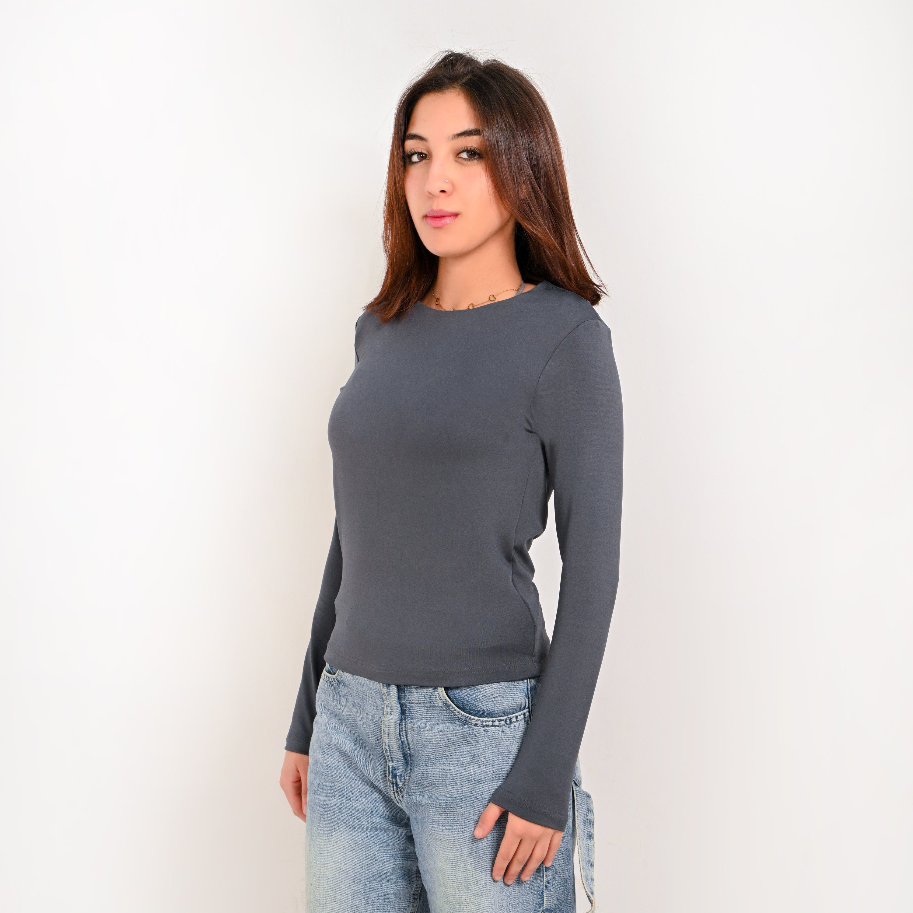 Round Neck Long Sleeve
