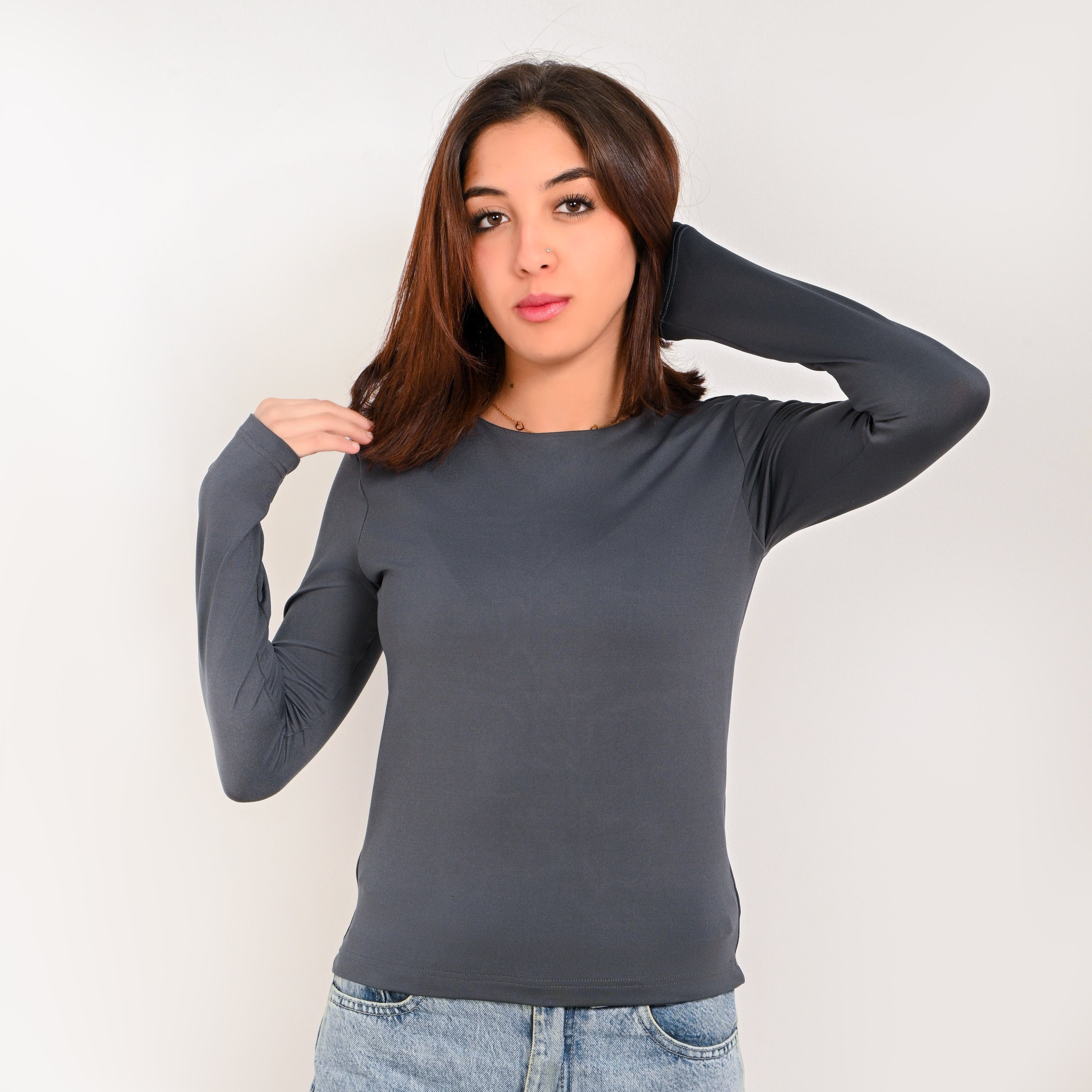Round Neck Long Sleeve