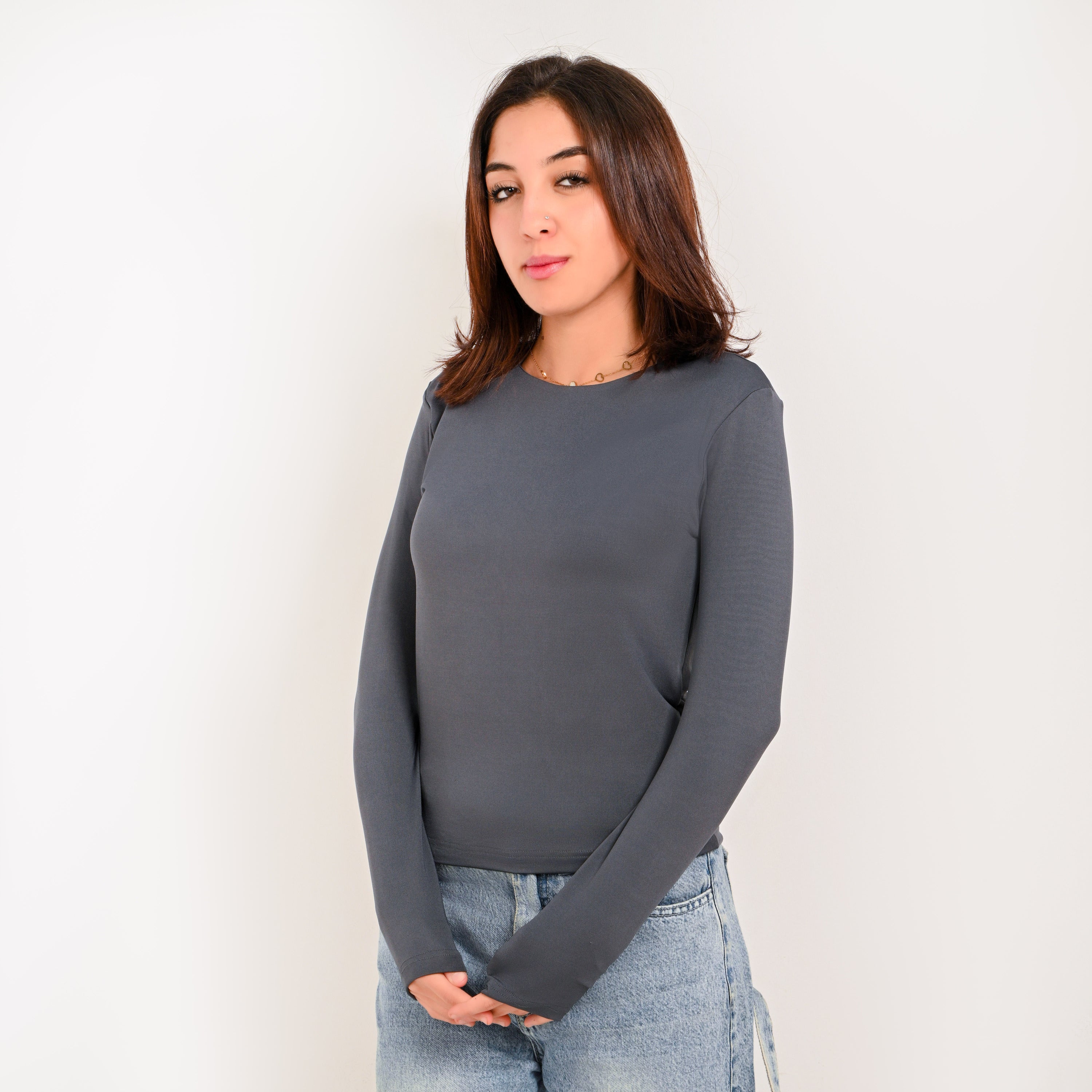 Round Neck Long Sleeve