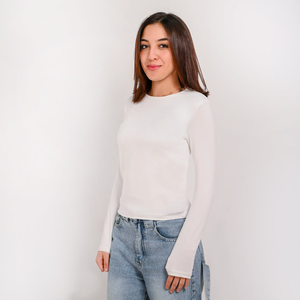 Round Neck Long Sleeve