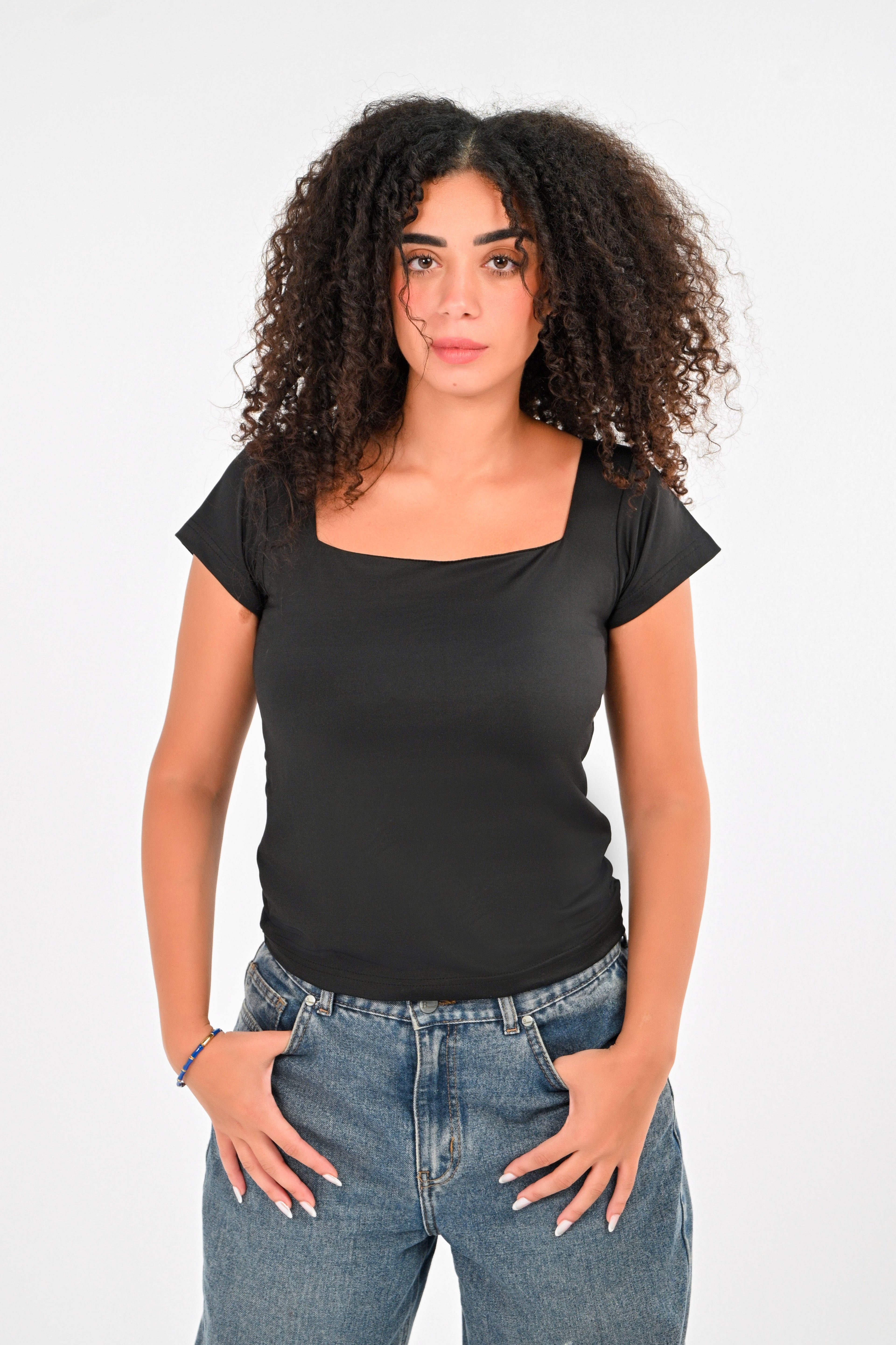 Square Neck Short Sleeve