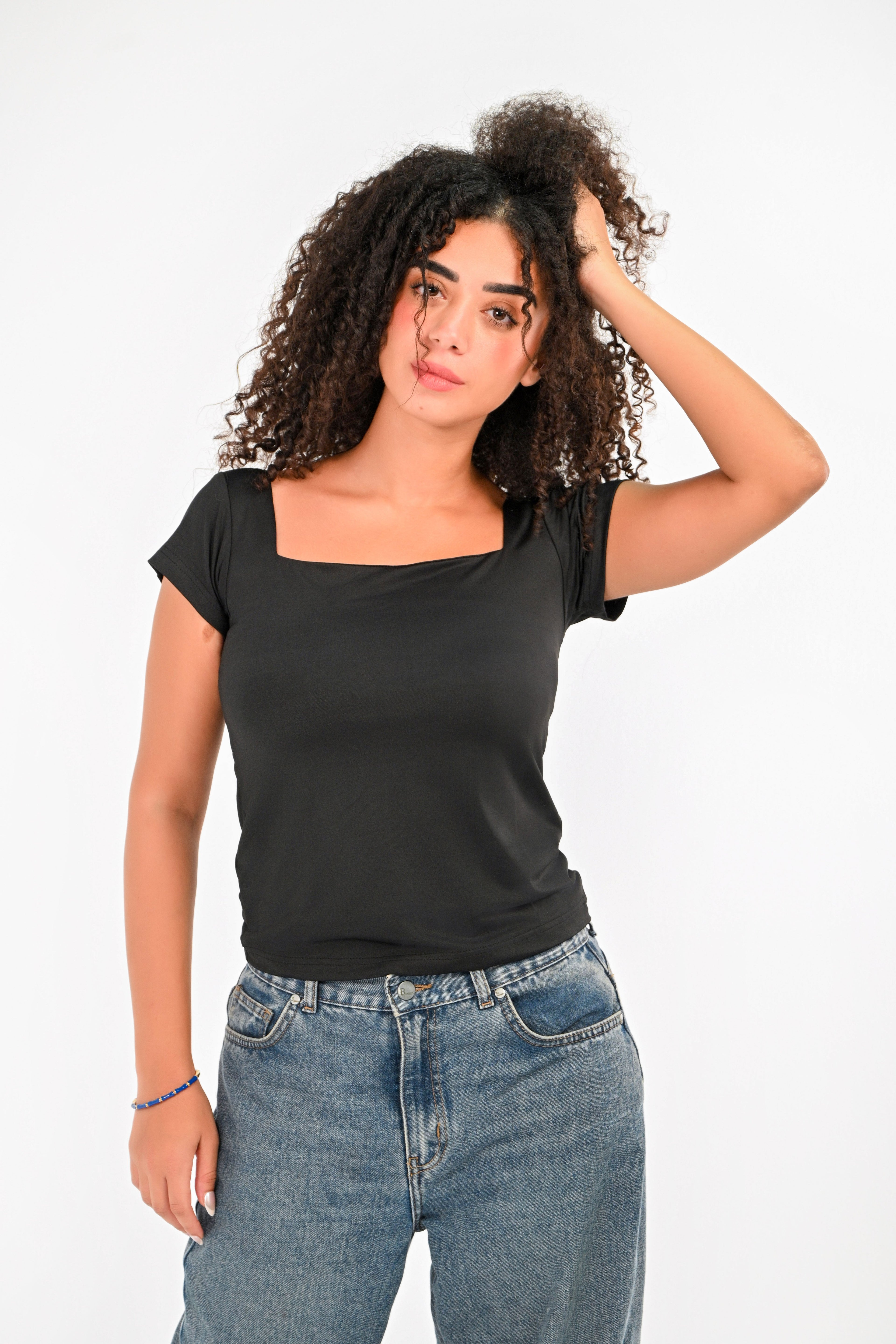Square Neck Short Sleeve