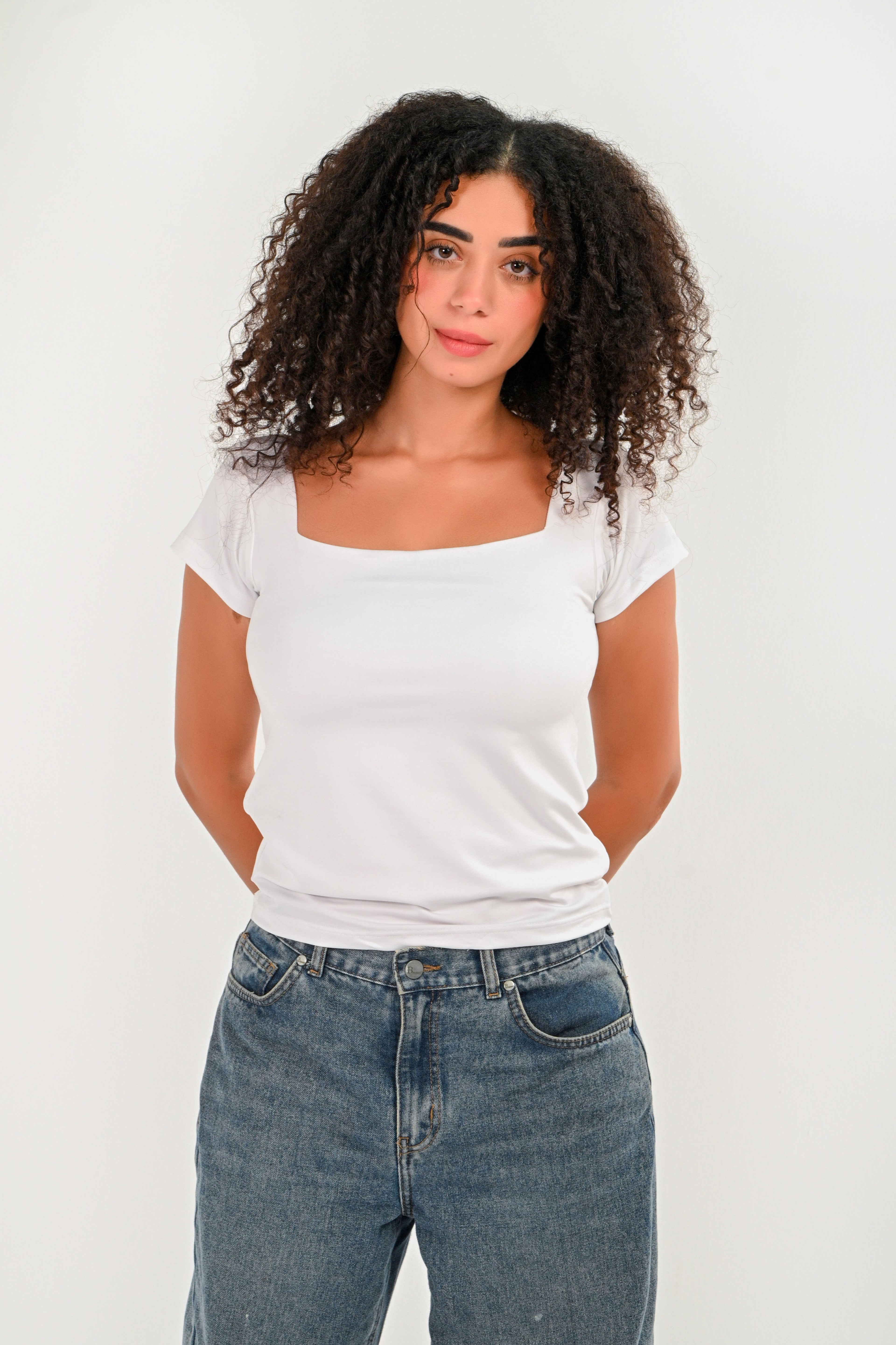 Square Neck Short Sleeve