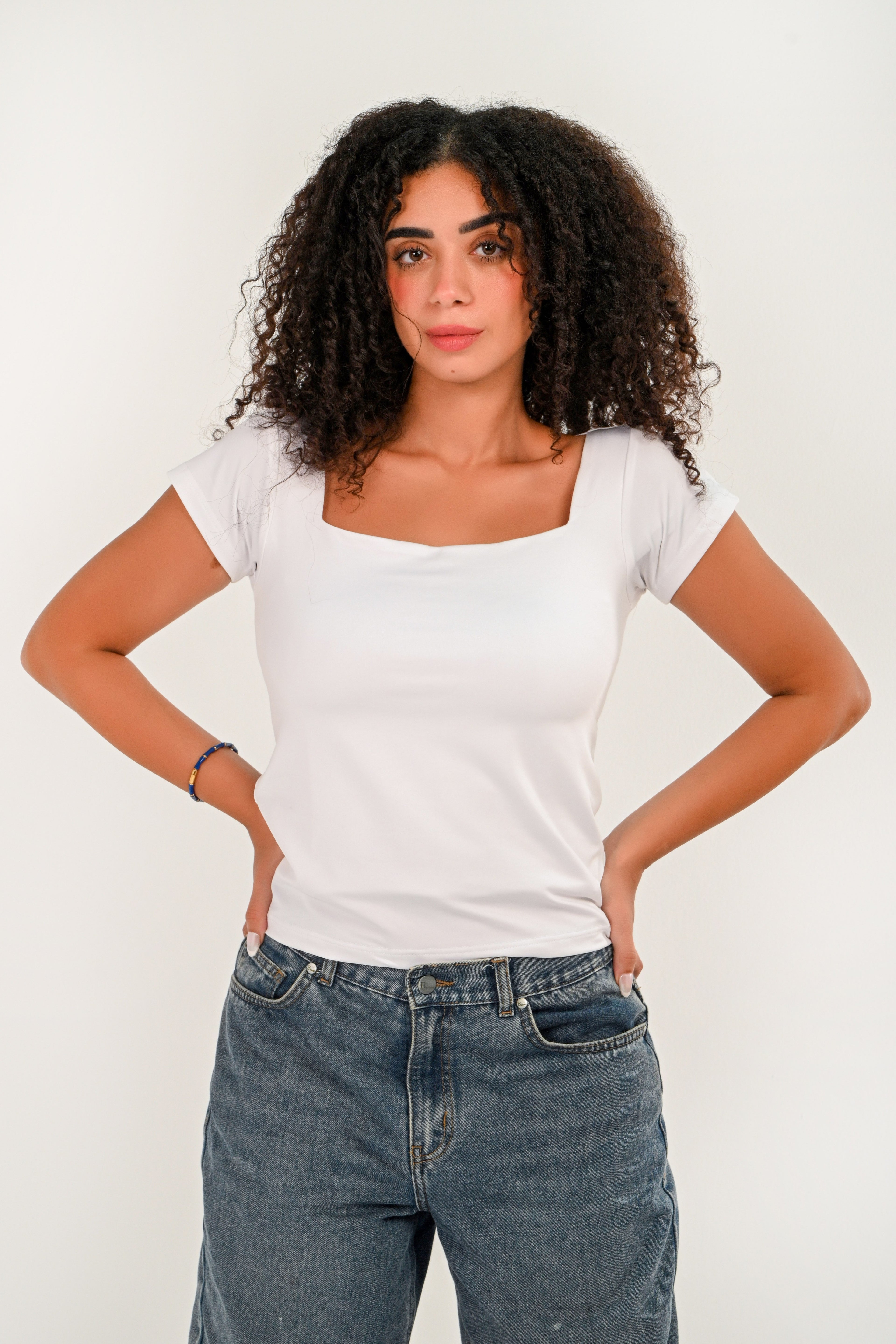 Square Neck Short Sleeve