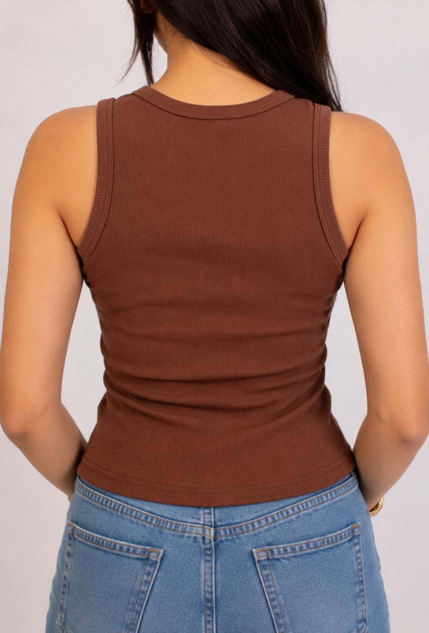 Ribbed Fitted Tank Top